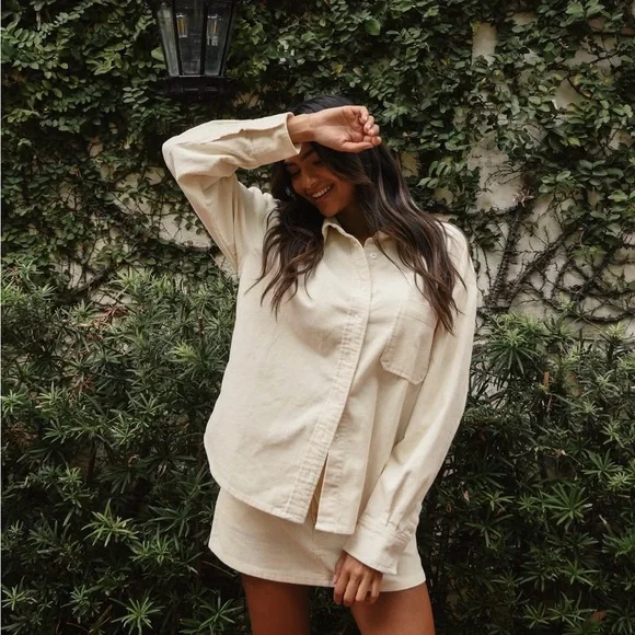 Parke Corduroy Shirt Cream - Picture 6 of 6